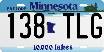 MN license plate 138TLG