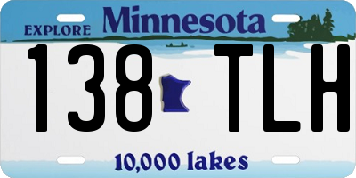 MN license plate 138TLH