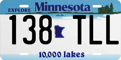 MN license plate 138TLL