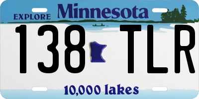 MN license plate 138TLR