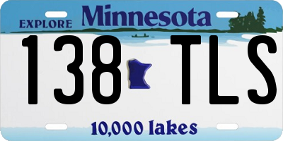 MN license plate 138TLS