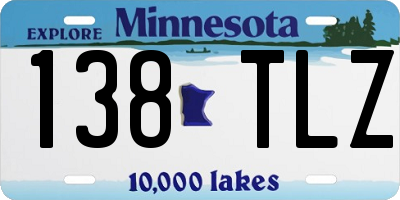 MN license plate 138TLZ