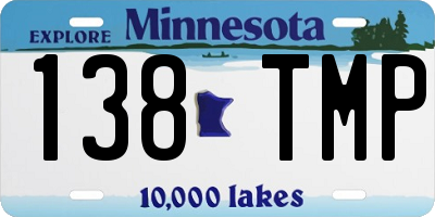 MN license plate 138TMP
