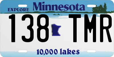 MN license plate 138TMR