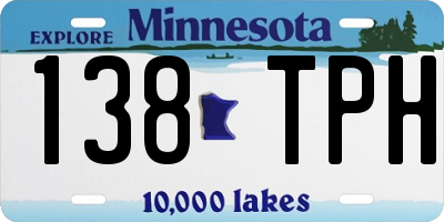 MN license plate 138TPH