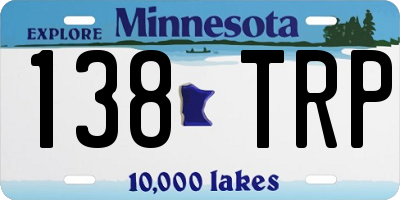MN license plate 138TRP