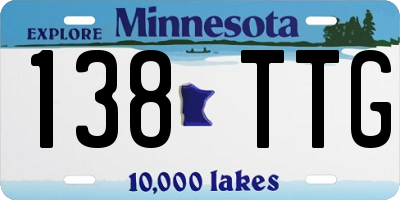 MN license plate 138TTG