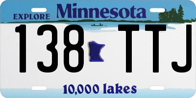 MN license plate 138TTJ