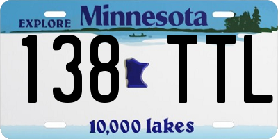 MN license plate 138TTL