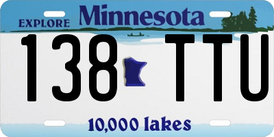 MN license plate 138TTU