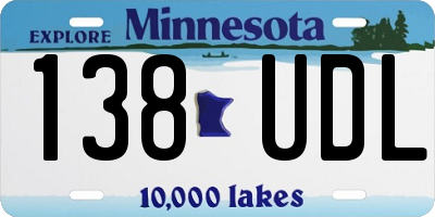 MN license plate 138UDL