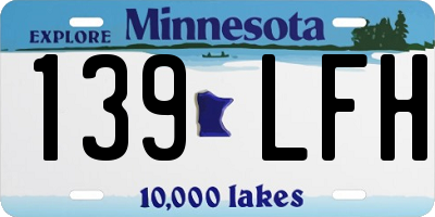 MN license plate 139LFH