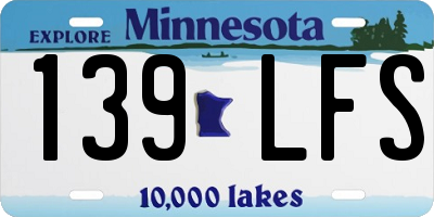 MN license plate 139LFS