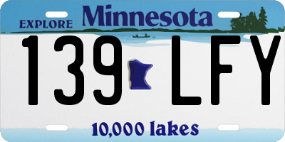 MN license plate 139LFY