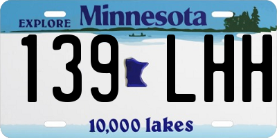 MN license plate 139LHH