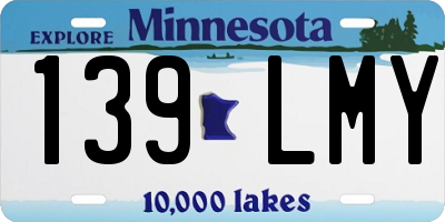 MN license plate 139LMY