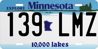 MN license plate 139LMZ