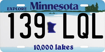 MN license plate 139LQL