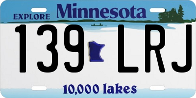 MN license plate 139LRJ