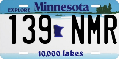 MN license plate 139NMR