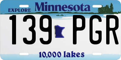 MN license plate 139PGR
