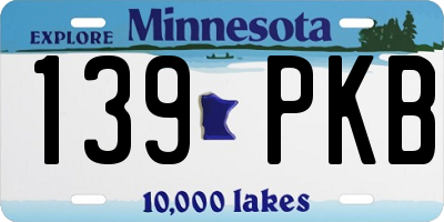 MN license plate 139PKB