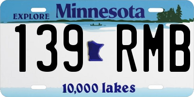 MN license plate 139RMB