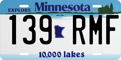 MN license plate 139RMF