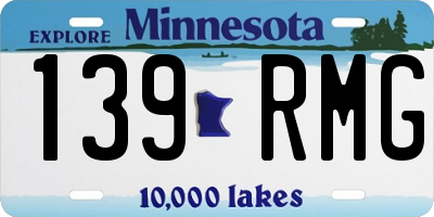 MN license plate 139RMG