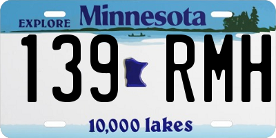 MN license plate 139RMH