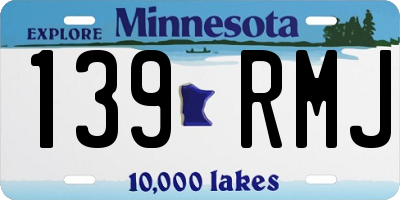 MN license plate 139RMJ