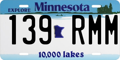 MN license plate 139RMM
