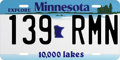 MN license plate 139RMN