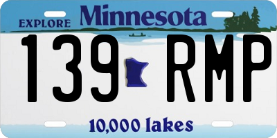 MN license plate 139RMP