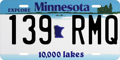 MN license plate 139RMQ