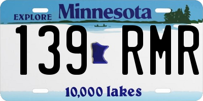 MN license plate 139RMR