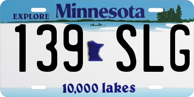 MN license plate 139SLG