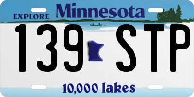 MN license plate 139STP