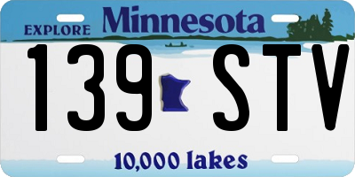 MN license plate 139STV