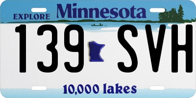 MN license plate 139SVH
