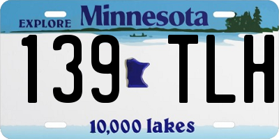 MN license plate 139TLH