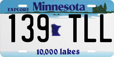 MN license plate 139TLL