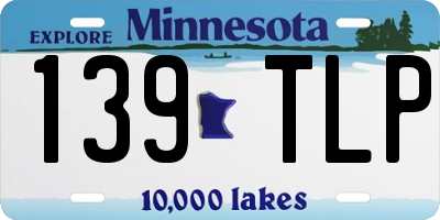 MN license plate 139TLP