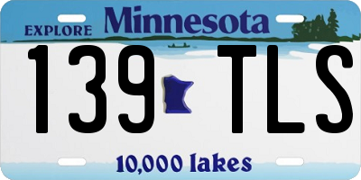 MN license plate 139TLS