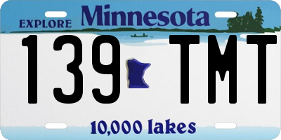 MN license plate 139TMT