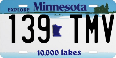 MN license plate 139TMV