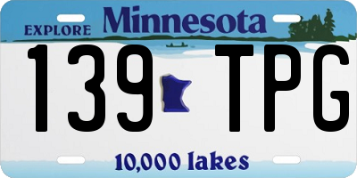 MN license plate 139TPG