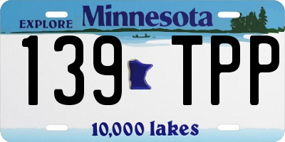 MN license plate 139TPP