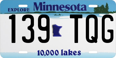MN license plate 139TQG