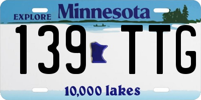 MN license plate 139TTG